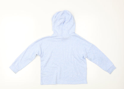 M&S Girls Blue   Pullover Hoodie Size 8 Years