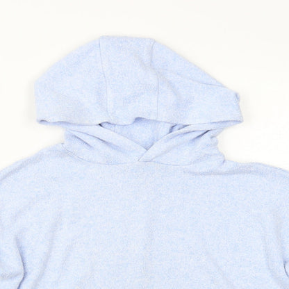 M&S Girls Blue   Pullover Hoodie Size 8 Years