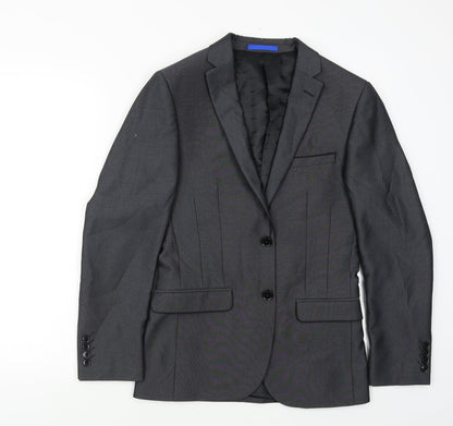 ONESIX5IVE5ive Womens Grey Herringbone  Jacket Blazer Size S