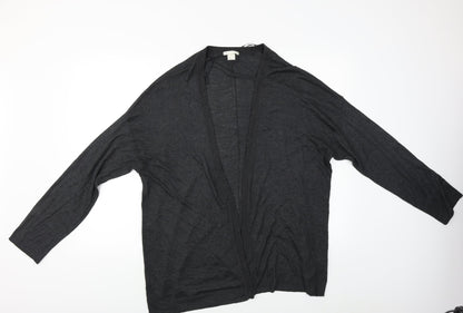 H&M Womens Grey   Cardigan Jumper Size M