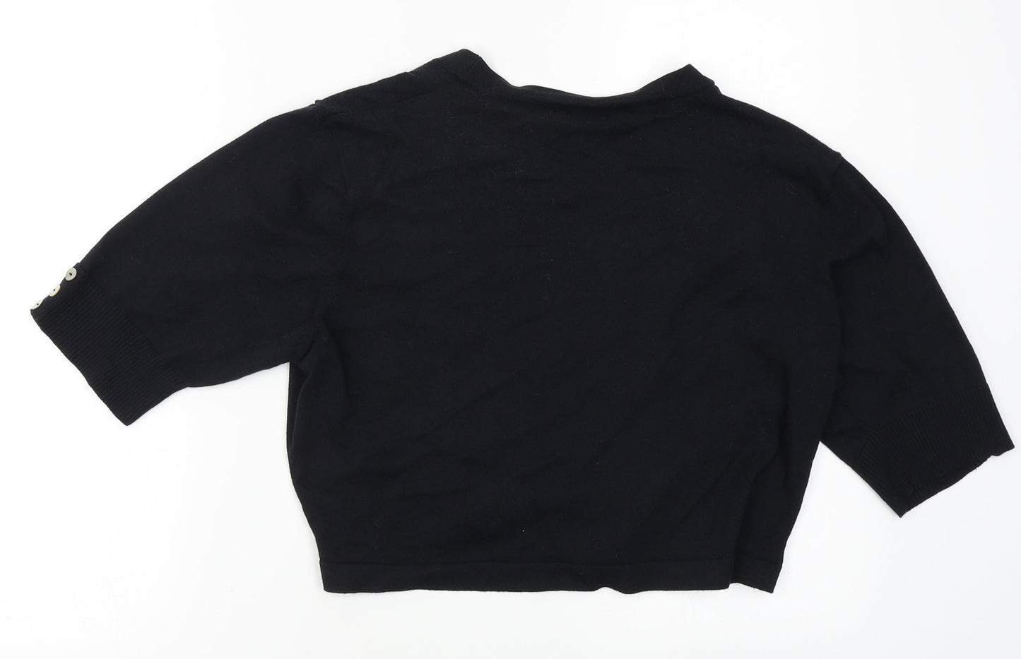 M&Co Womens Black   Cardigan Jumper Size XL