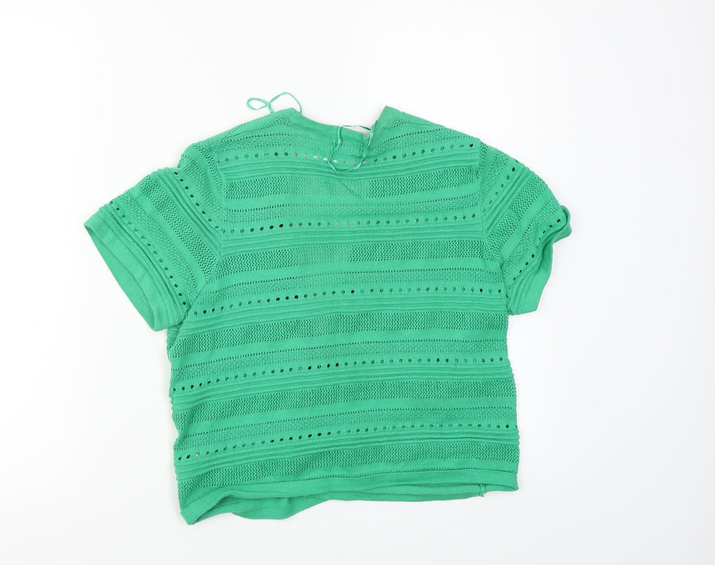 M&Co Womens Green   Cape Jumper Size 14