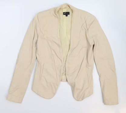 Topshop Womens Beige   Jacket Blazer Size 8
