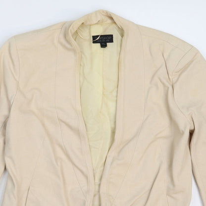 Topshop Womens Beige   Jacket Blazer Size 8
