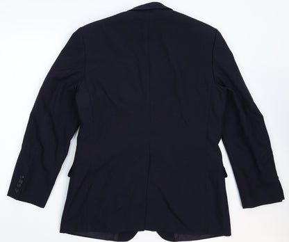 Mens UK Size 40 St Michael Regular Blue Suit Jacket
