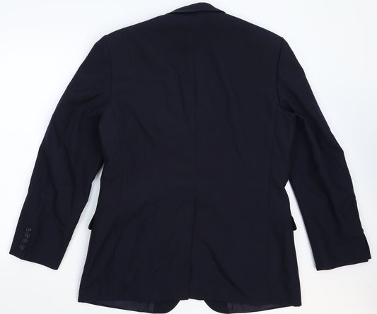 Mens UK Size 40 St Michael Regular Blue Suit Jacket