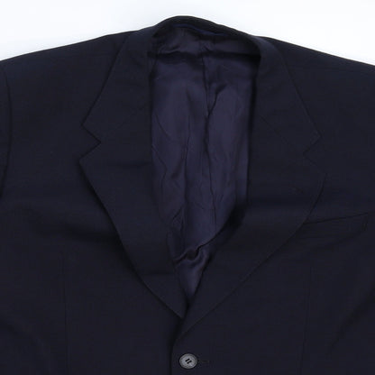Mens UK Size 40 St Michael Regular Blue Suit Jacket