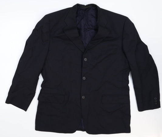 Mens UK Size 44 Marks and Spencer Regular Blue Suit Jacket