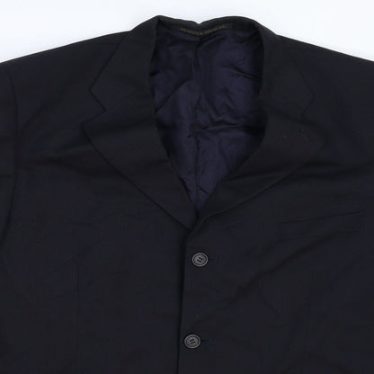 Mens UK Size 44 Marks and Spencer Regular Blue Suit Jacket