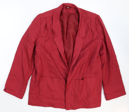 Owen Lewis Womens Pink   Jacket Blazer Size 14