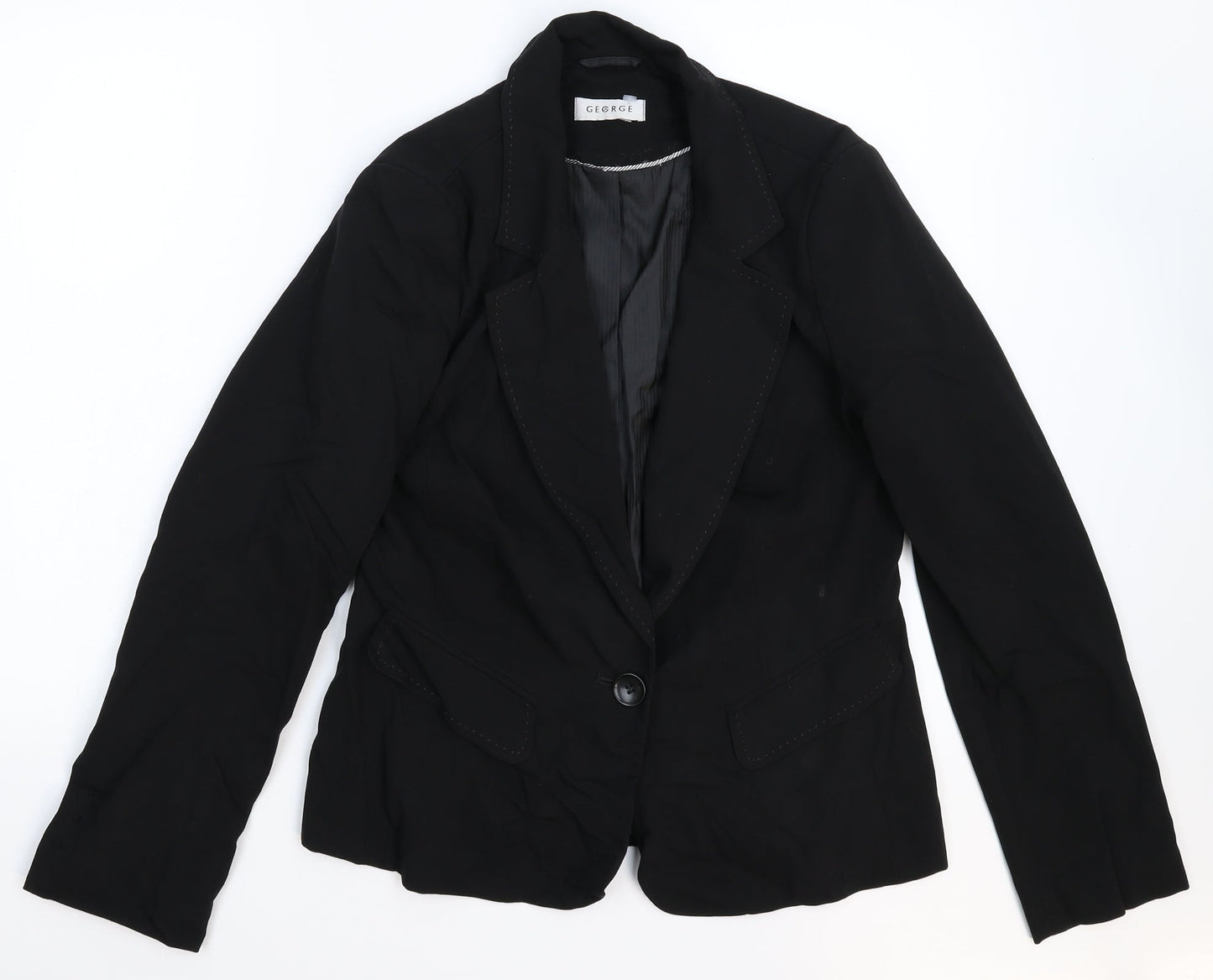 George Womens Black   Jacket Suit Jacket Size 12