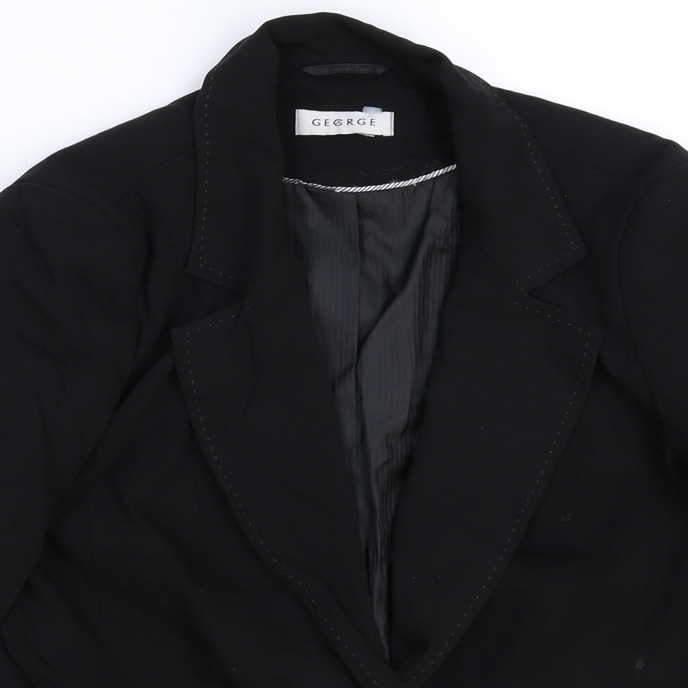 George Womens Black   Jacket Suit Jacket Size 12