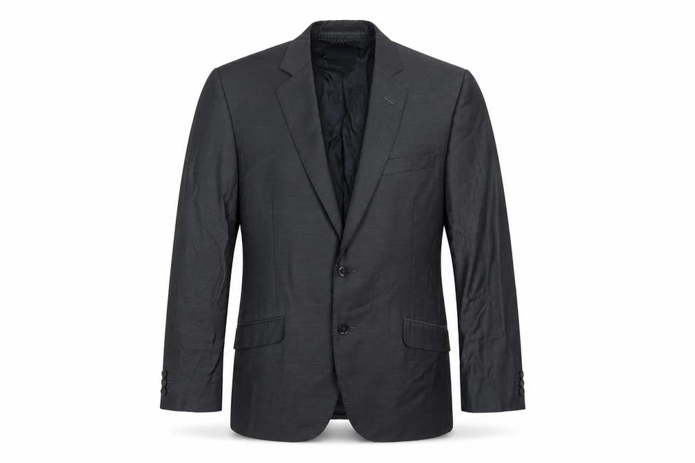 Mens UK Size 38 Gibson Regular Silver Suit Jacket