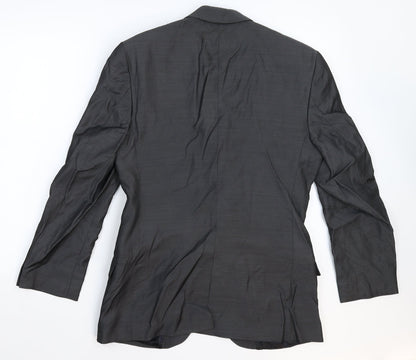 Mens UK Size 38 Gibson Regular Silver Suit Jacket