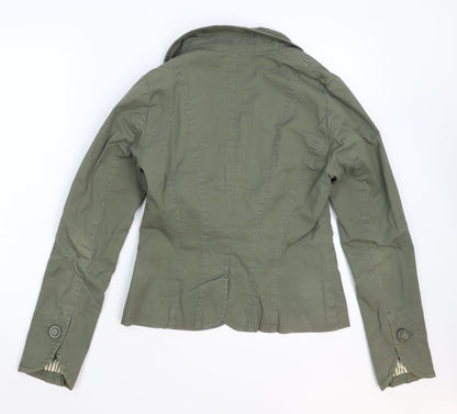 H&M Womens Green   Jacket Blazer Size 10