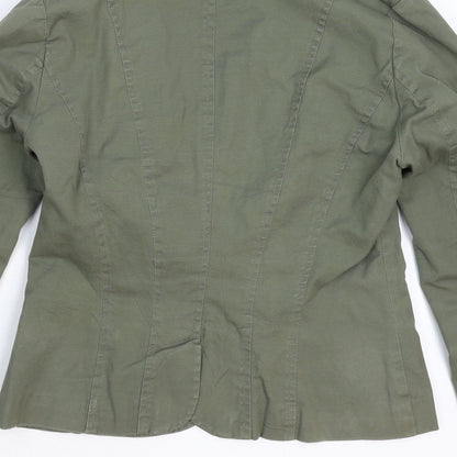 H&M Womens Green   Jacket Blazer Size 10