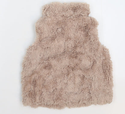 NEXT Girls Beige   Gilet Jacket Size 4 Years