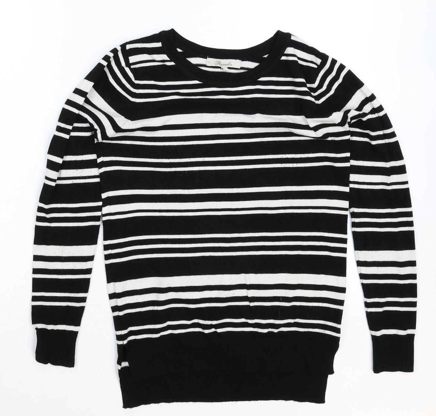 Peacocks Womens Multicoloured Striped Knit Pullover Jumper Size 8
