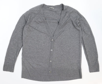 Gap Womens Grey  Knit Cardigan Jumper Size M