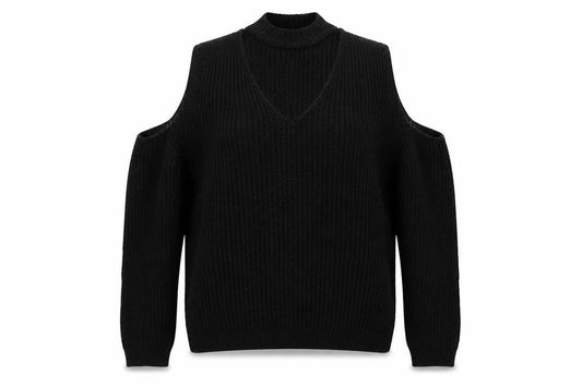 Select Womens Black  Knit Pullover Jumper Size 14