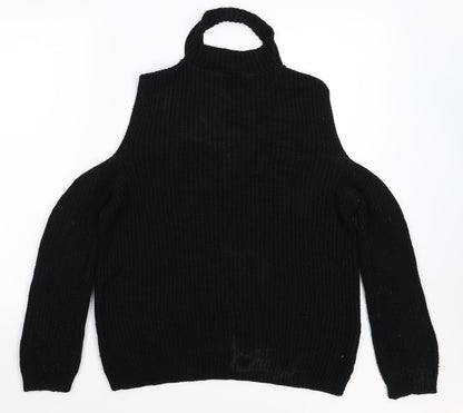 Select Womens Black  Knit Pullover Jumper Size 14