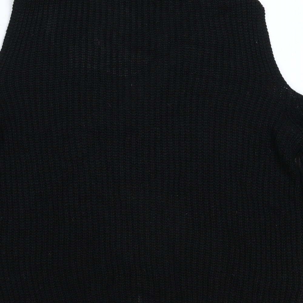 Select Womens Black  Knit Pullover Jumper Size 14