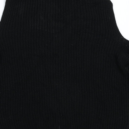 Select Womens Black  Knit Pullover Jumper Size 14