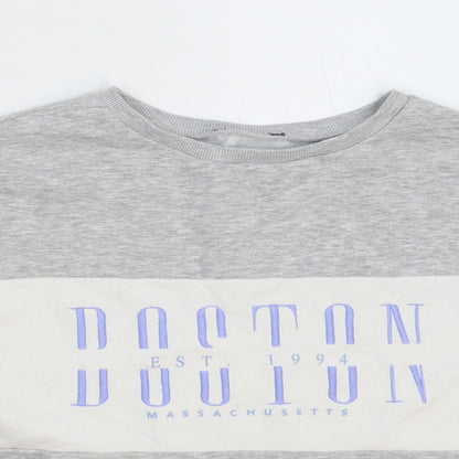 New Look Girls Grey   Pullover Sweatshirt Size 12-13 Years