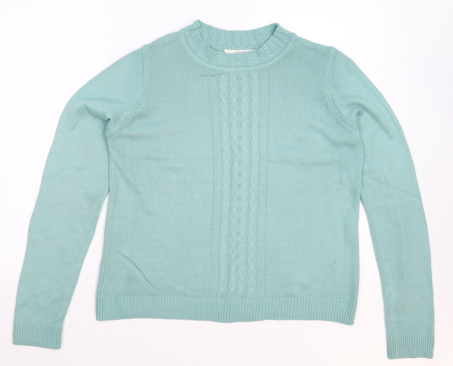 EWM Womens Green  Knit Pullover Jumper Size 12