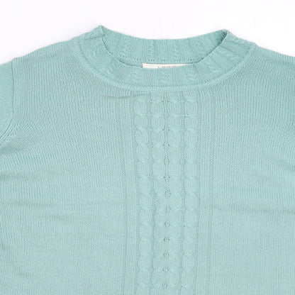 EWM Womens Green  Knit Pullover Jumper Size 12