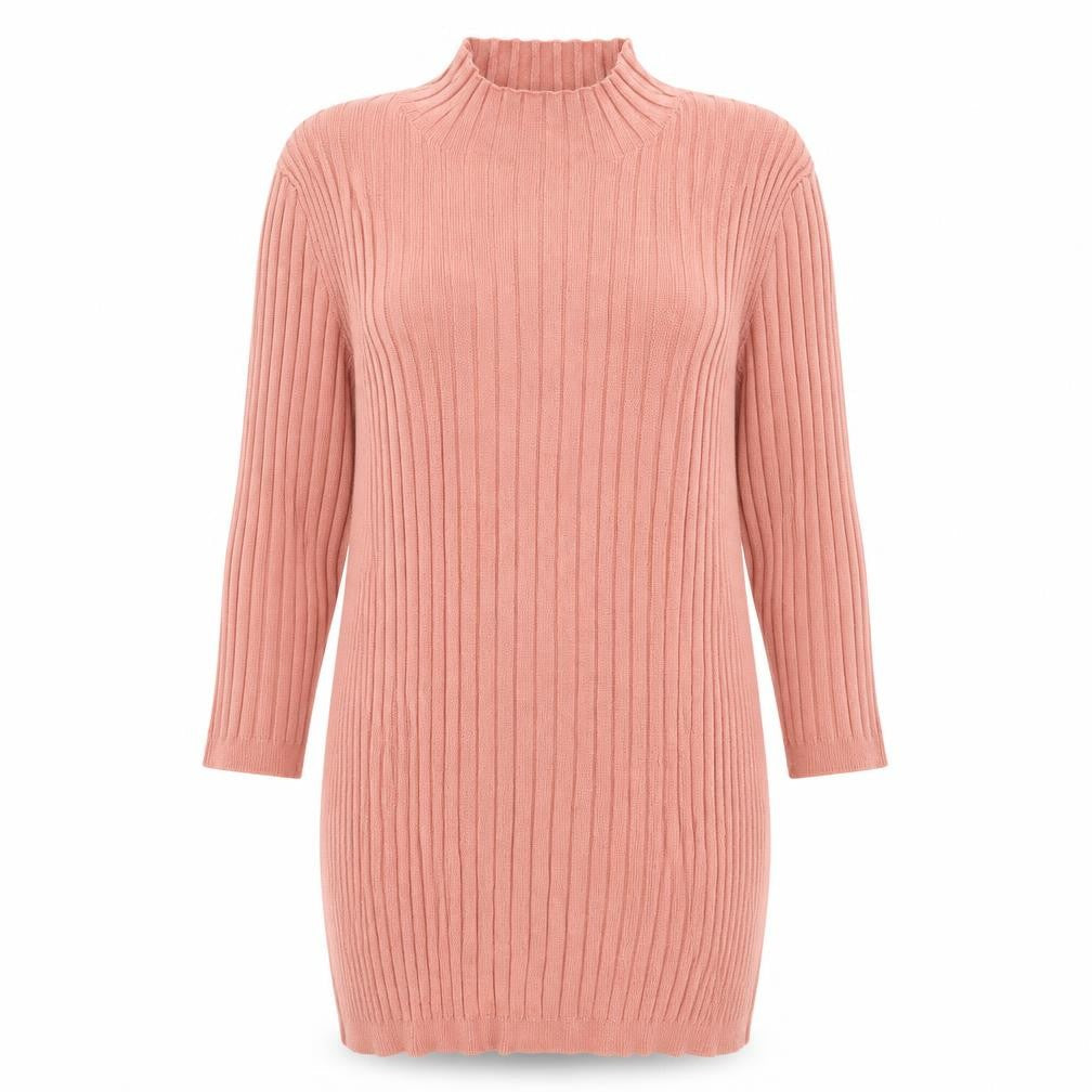 Front view of Atmosphere women’s pink knit jumper, size UK 12