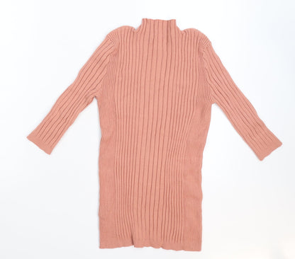 Back view of Atmosphere women’s pink knit jumper, size UK 12