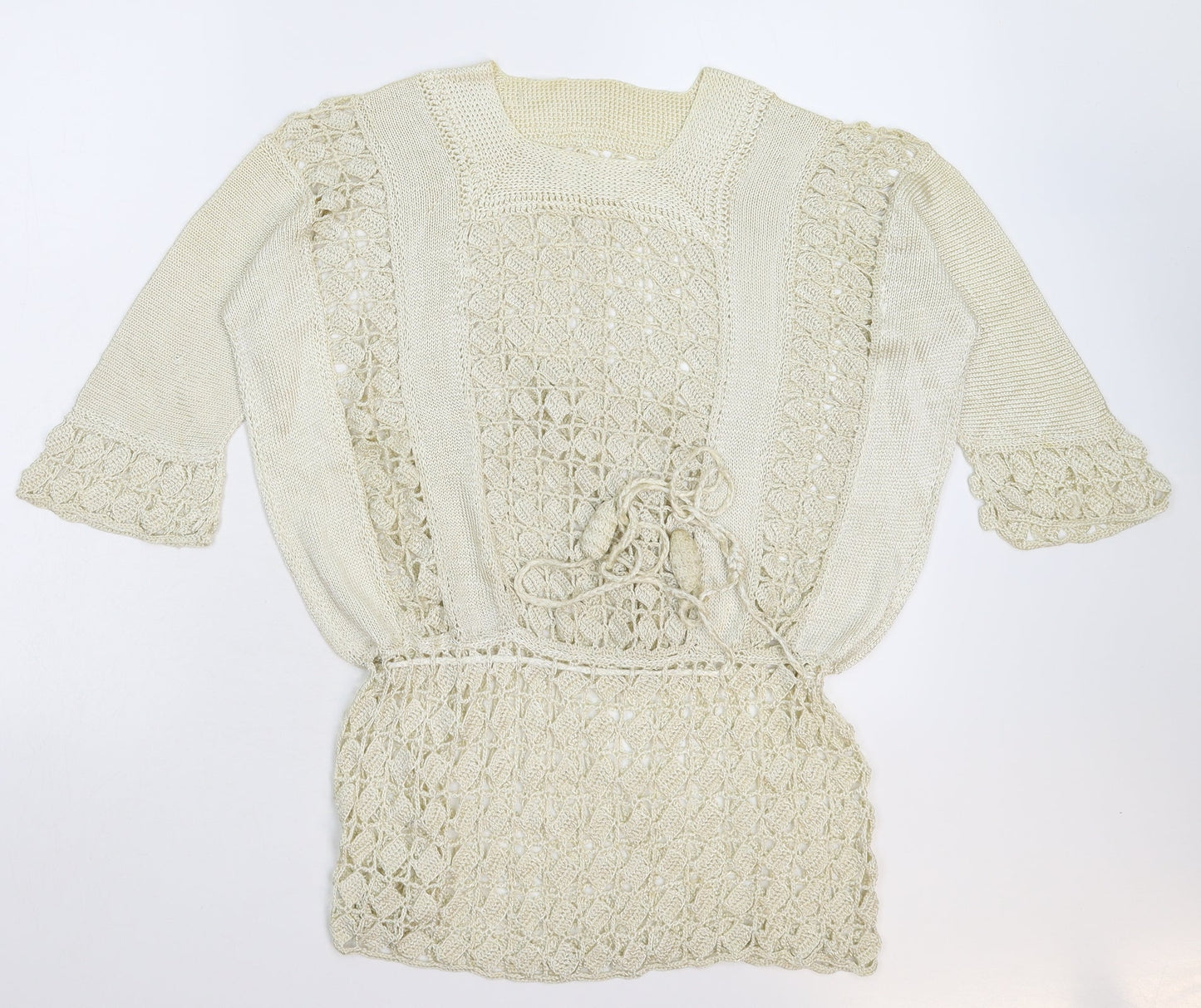Preworn Womens Beige  Knit Pullover Jumper Size XL
