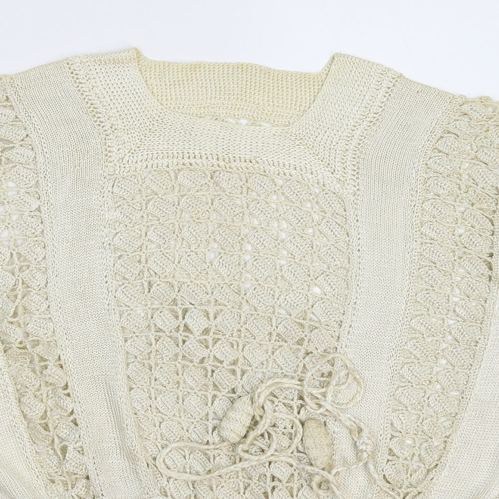 Preworn Womens Beige  Knit Pullover Jumper Size XL