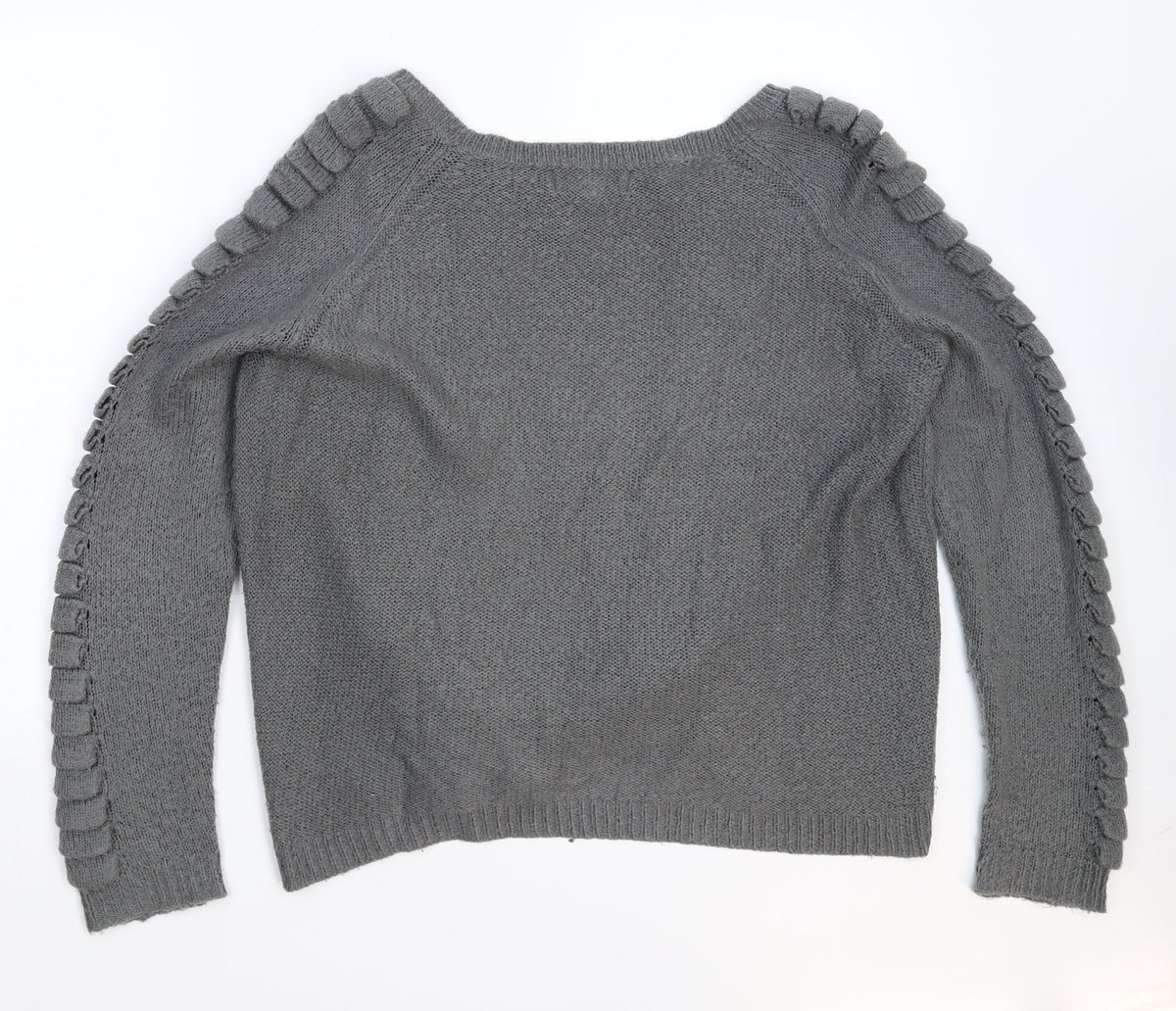 Frederik Anderson Womens Grey  Knit Pullover Jumper Size M