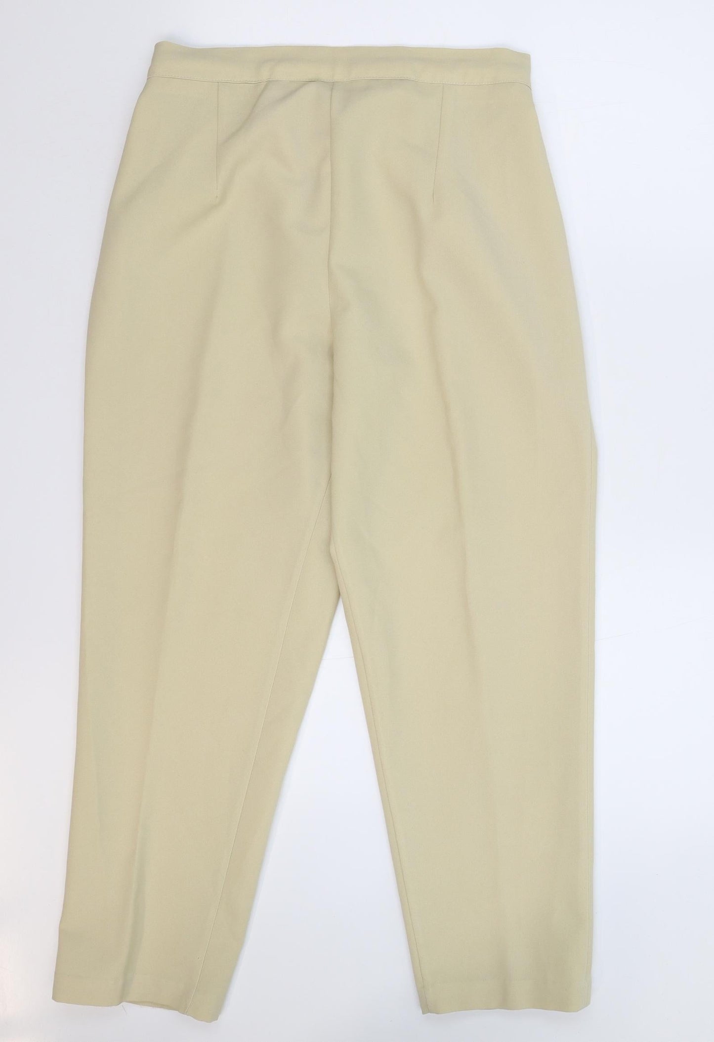 Womens UK Size 16 Preworn Regular Fit  Beige Trousers