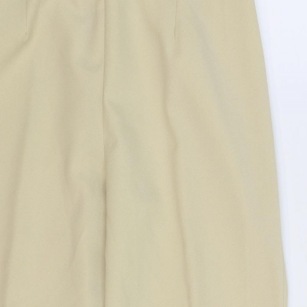 Womens UK Size 16 Preworn Regular Fit  Beige Trousers