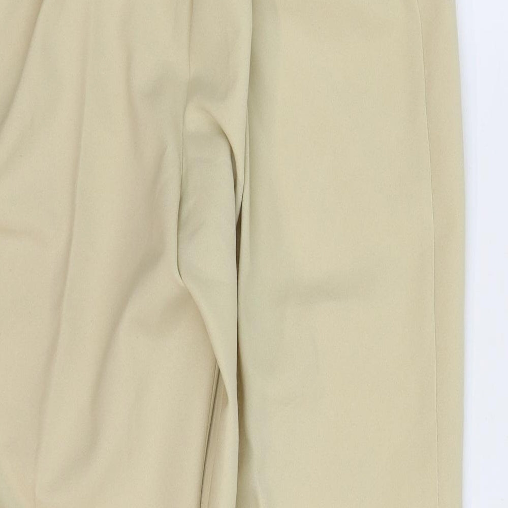 Womens UK Size 16 Preworn Regular Fit  Beige Trousers