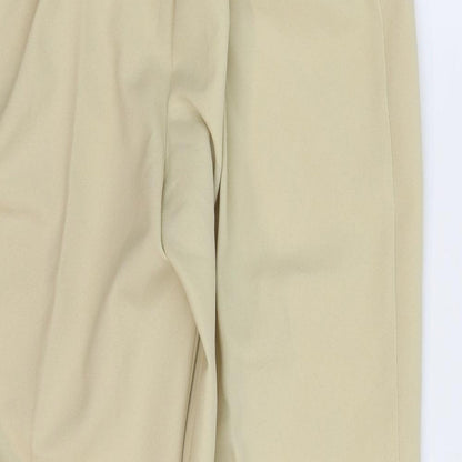 Womens UK Size 16 Preworn Regular Fit  Beige Trousers