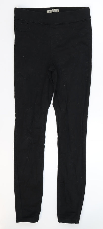 Denim & Co. Womens Black  Denim Jegging Jeans Size 8 L28 in