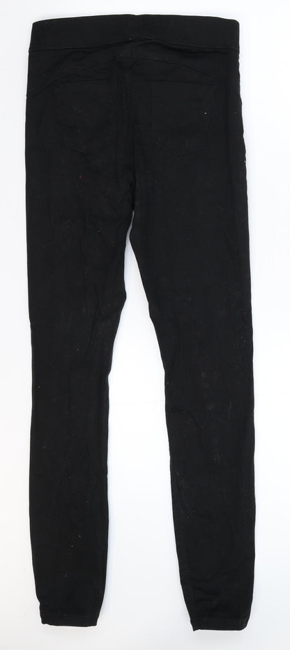 Denim & Co. Womens Black  Denim Jegging Jeans Size 8 L28 in