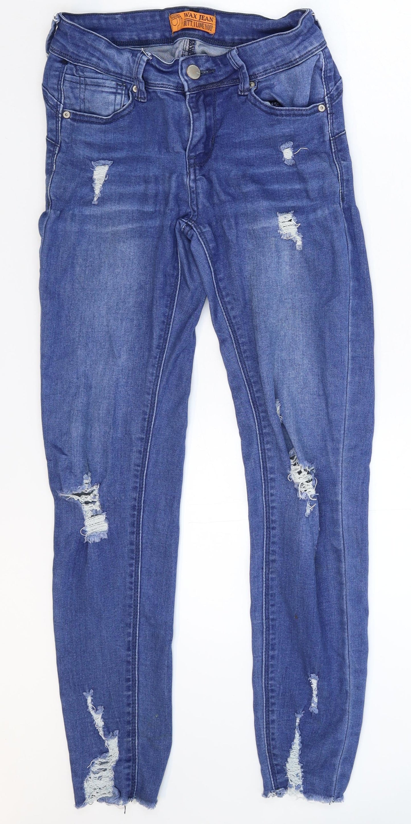 Womens UK Size 28 in WAX JEAN Extra-Slim Fit Jegging Blue Jeans