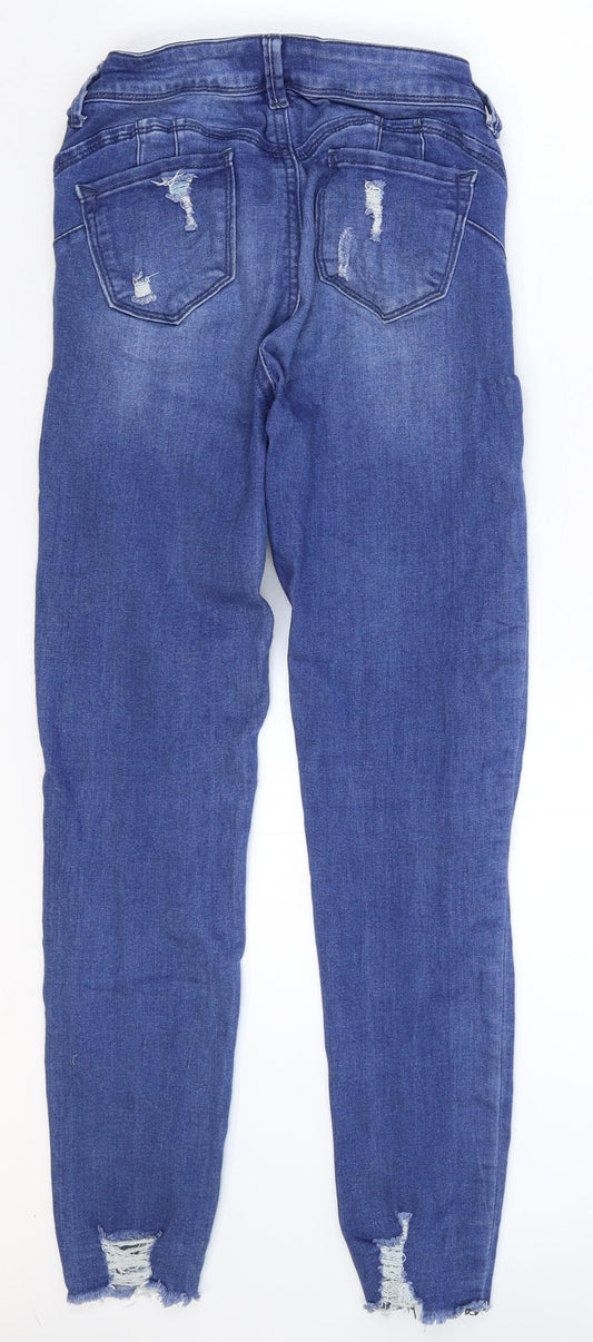 Womens UK Size 28 in WAX JEAN Extra-Slim Fit Jegging Blue Jeans