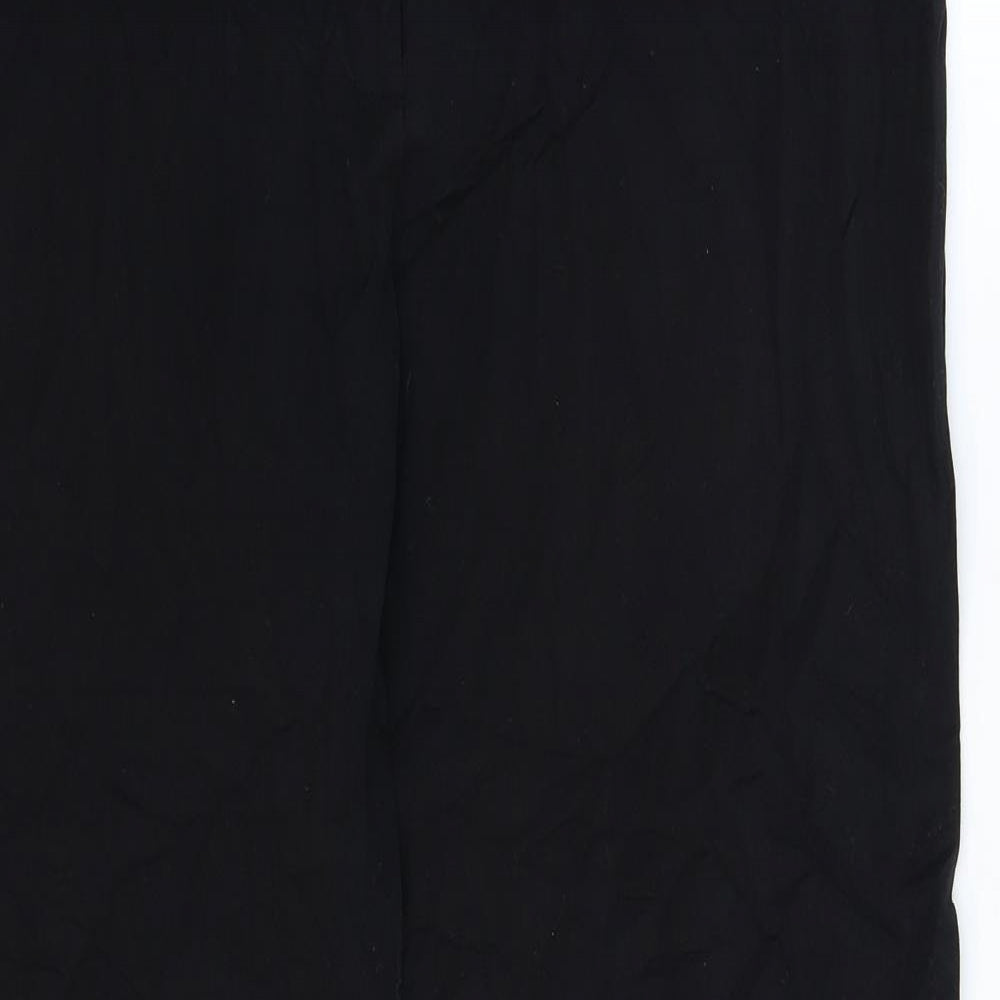 Womens UK Size 16 Preworn Regular Fit  Black Trousers
