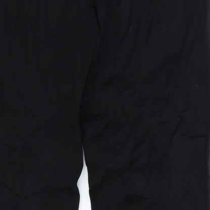 Womens UK Size 16 Preworn Regular Fit  Black Trousers