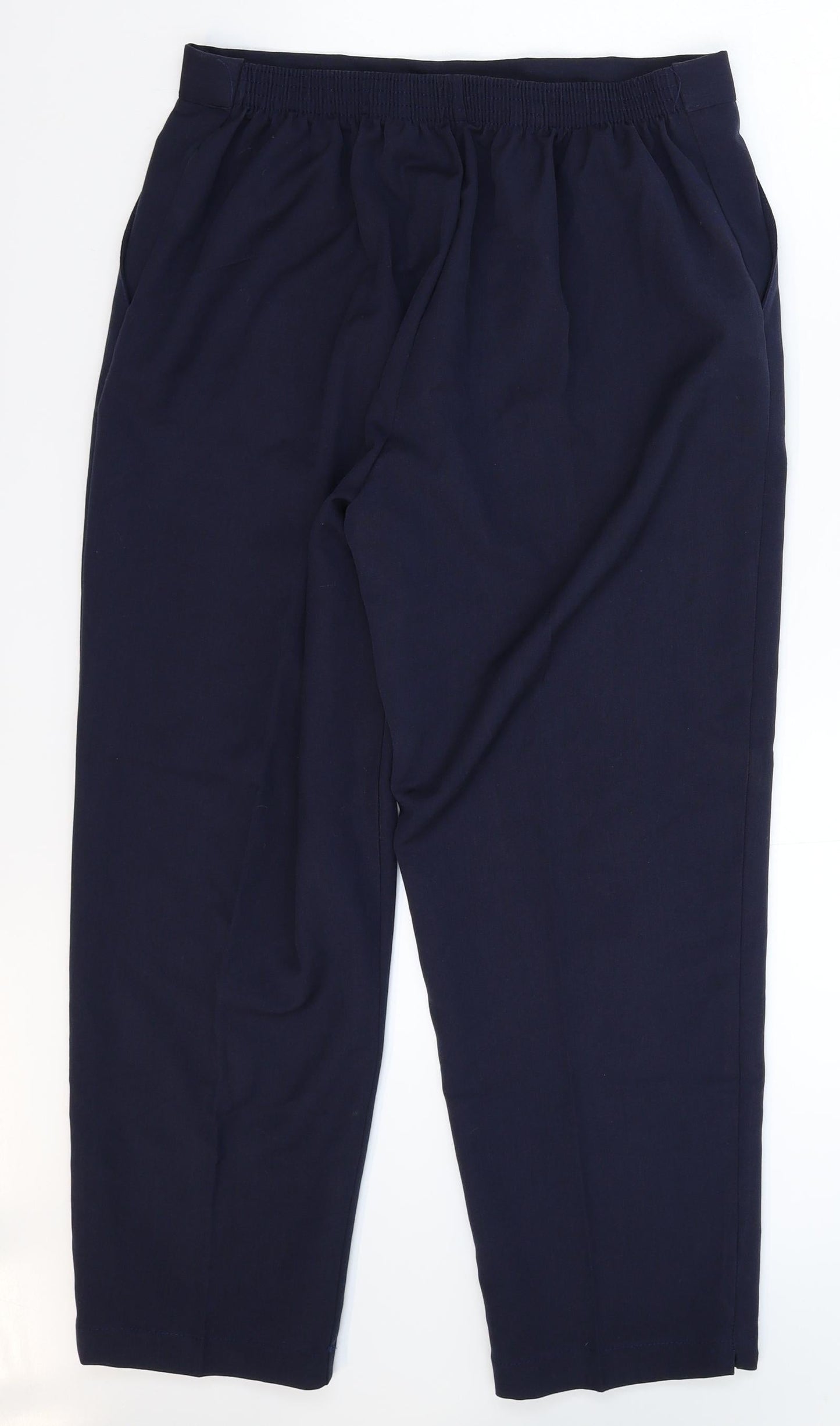Womens UK Size 16 Preworn Regular Fit  Blue Trousers