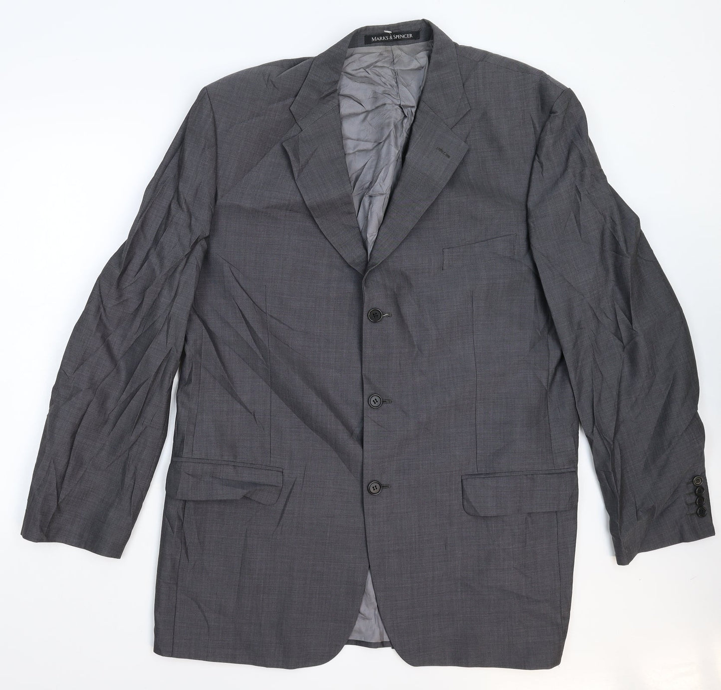 Mens UK Size 44 Marks and Spencer Regular Grey Suit Jacket