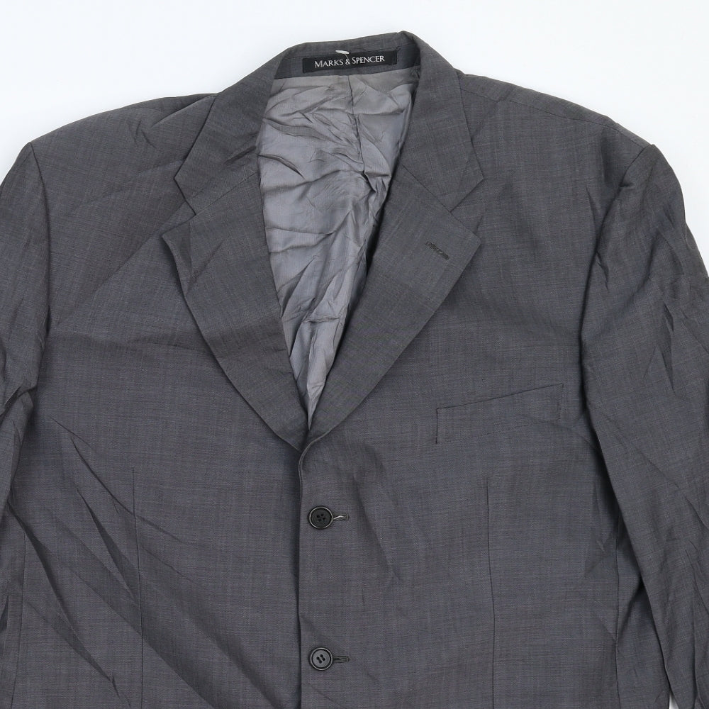 Mens UK Size 44 Marks and Spencer Regular Grey Suit Jacket