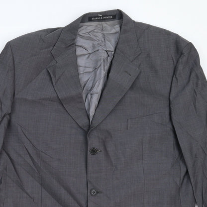 Mens UK Size 44 Marks and Spencer Regular Grey Suit Jacket