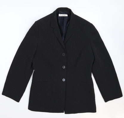 Womens UK Size 12 Planet Regular Black Suit Jacket